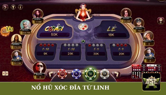 Nổ hũ xóc đĩa tứ linh