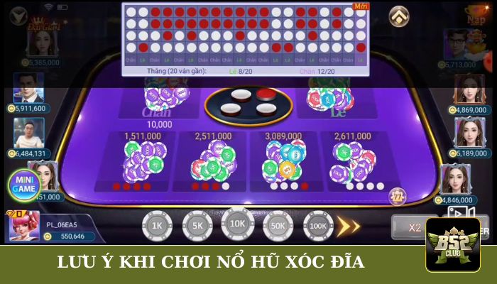 Những điều bạn cần lưu ý khi tham gia chơi nổ hũ xóc đĩa